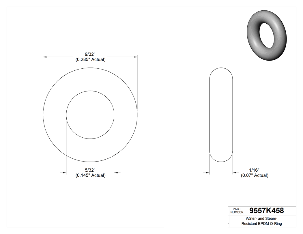 Technical drawing - 9557K458